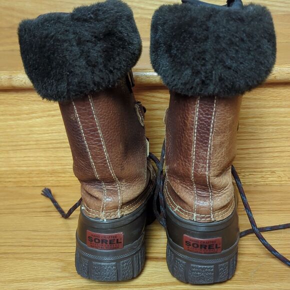 Sorel Boots Alpine Winter Handcrafted Insulted Liner Leather Upper Women's SZ 5 - Picture 6 of 10
